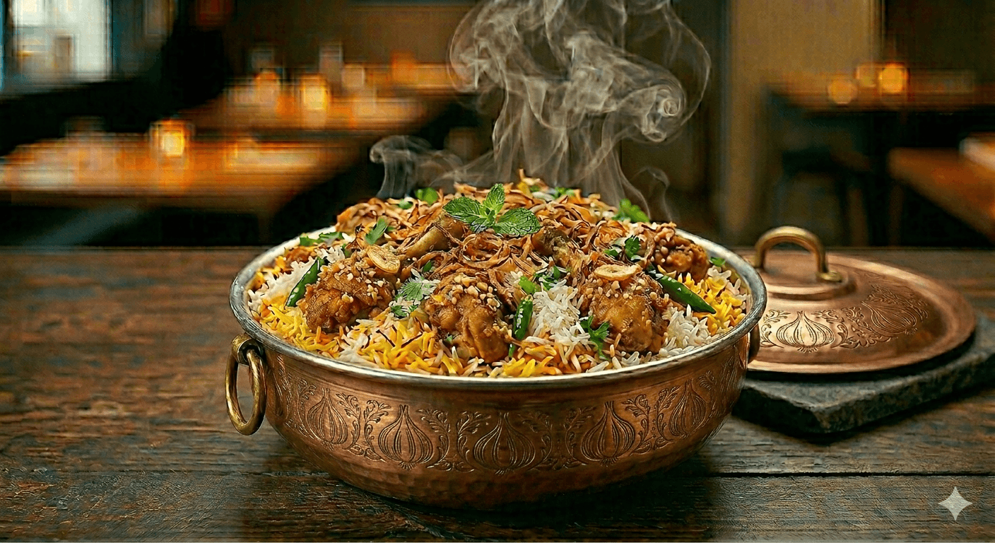 Garlic Chicken Fry Piece Biryani (Family Pack)