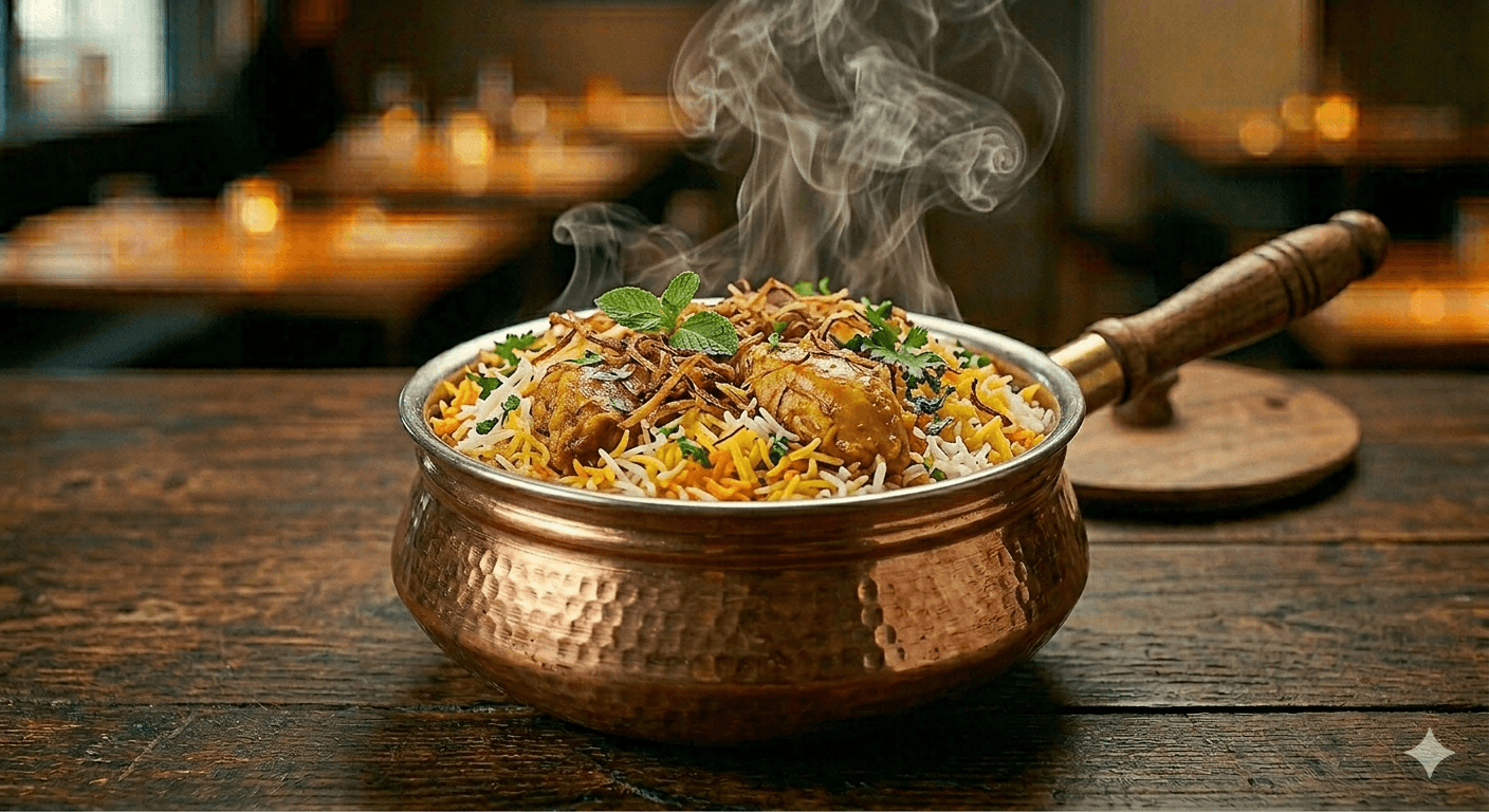 Hyderabadi Chicken Dum Biryani (Single)