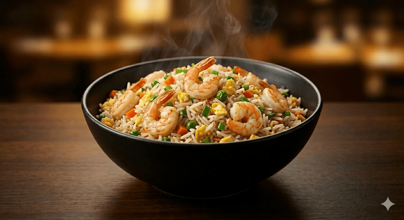 Prawns Fried Rice with Egg